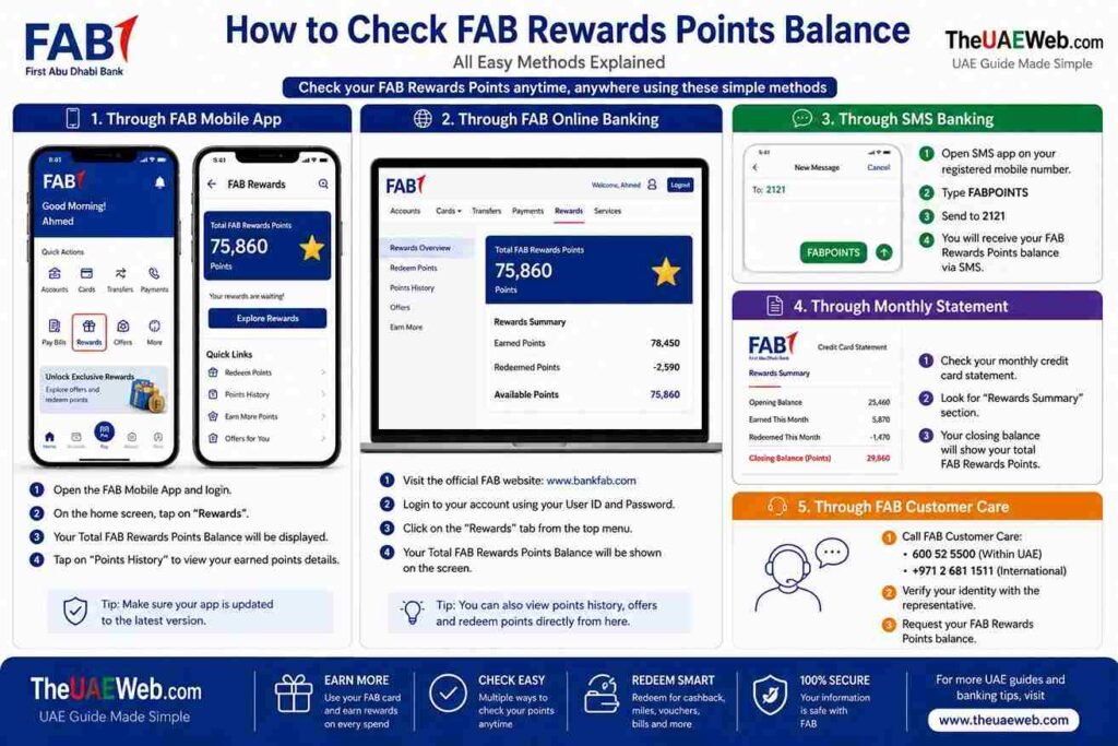 How to Check FAB Rewards Points Balance