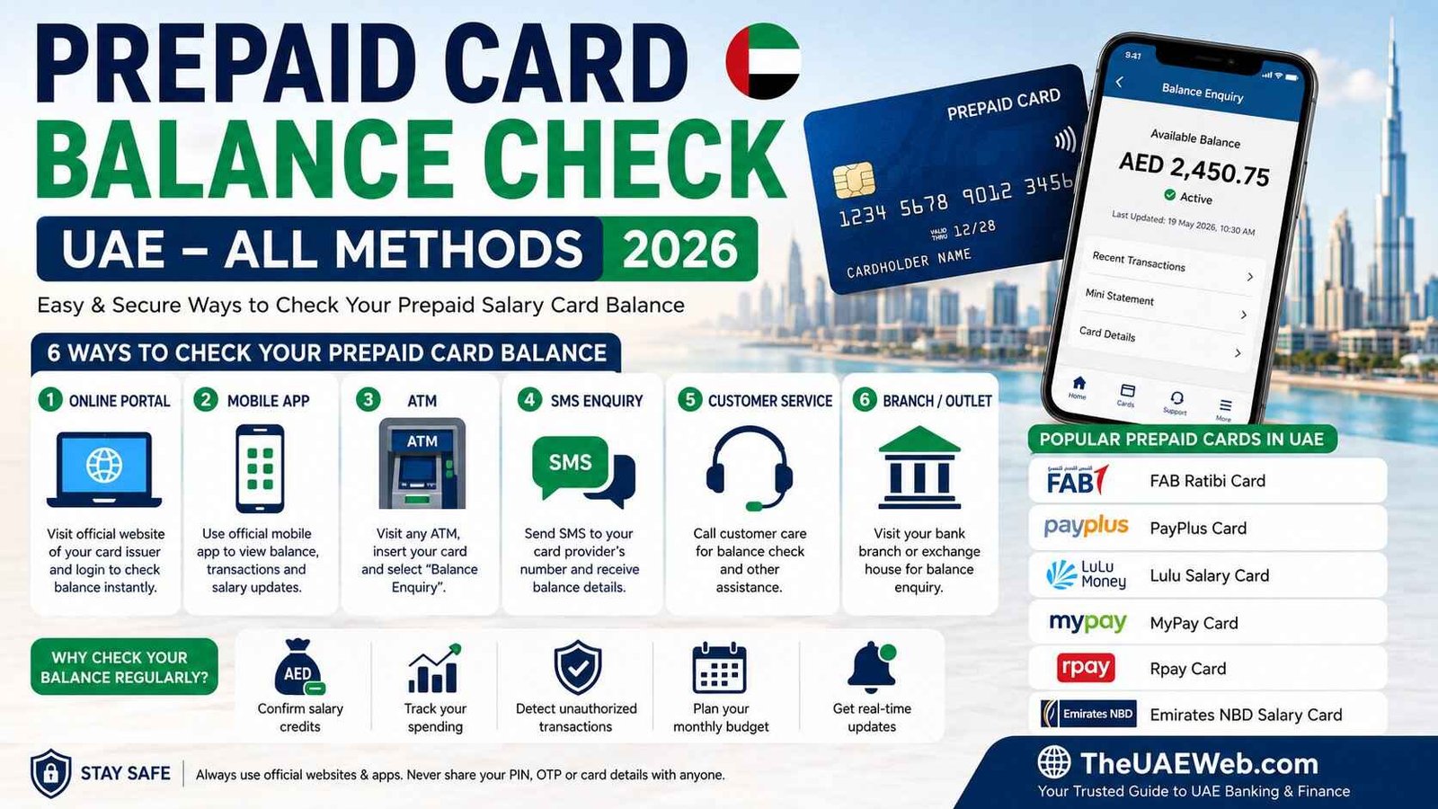 prepaid card balance check