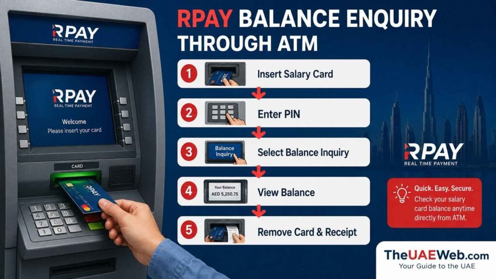 Check RPay Balance at an ATM