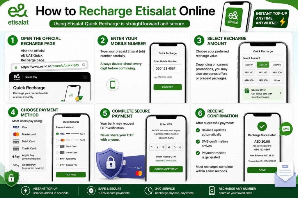 How to Recharge Etisalat Online