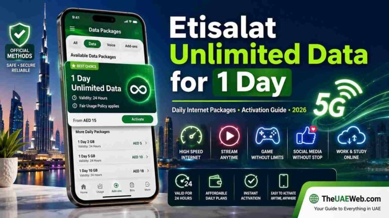 Etisalat Unlimited Data for 1 Day