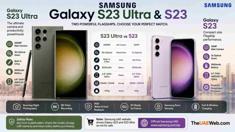 Samsung Galaxy S23 Ultra and Samsung Galaxy S23