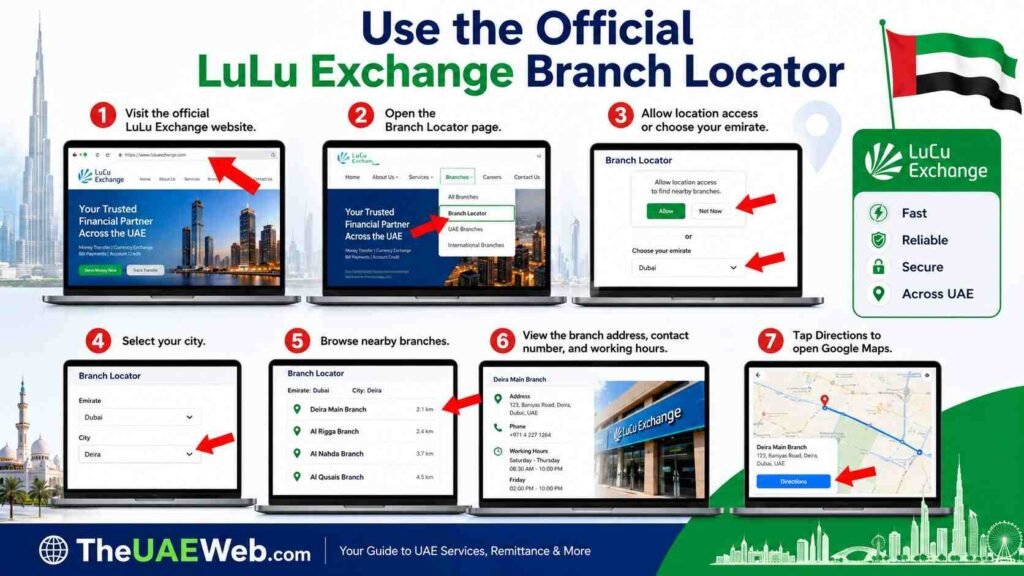 How to Find the Nearest LuLu Exchange Branch