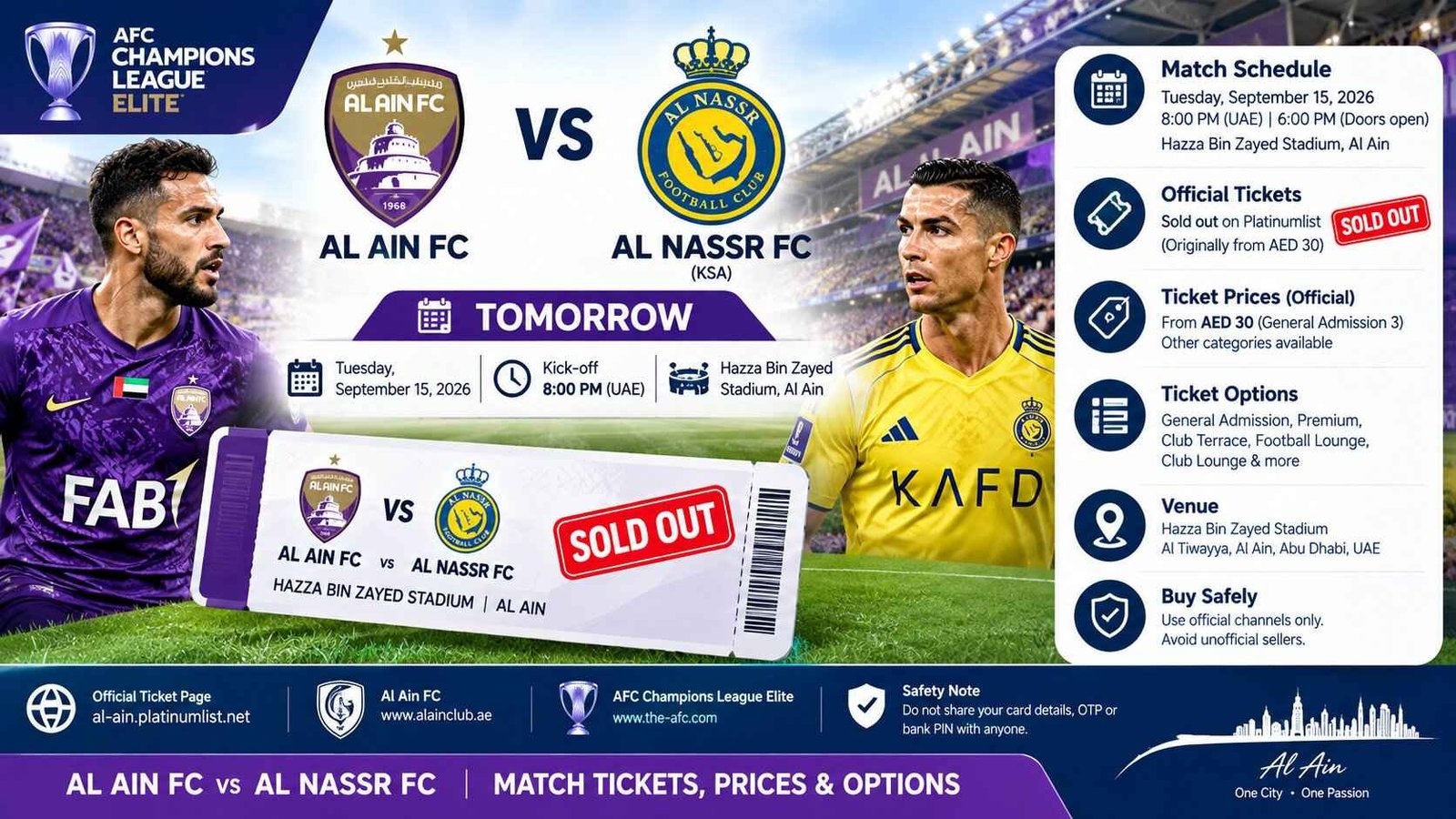 Al Ain vs Al Nassr Tomorrow