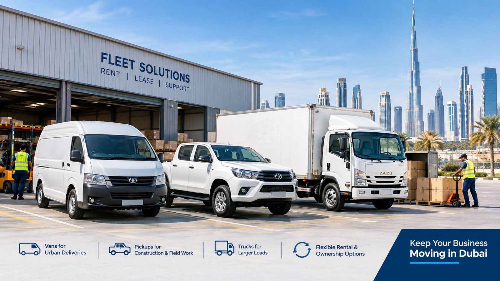 Flexible Commercial Fleet Solutions in Dubai